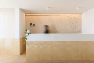 Reception table at Be Fremantle