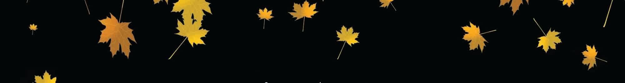 Abstract background with golden leaves on a black surface used at Crown Hotels Melbourne