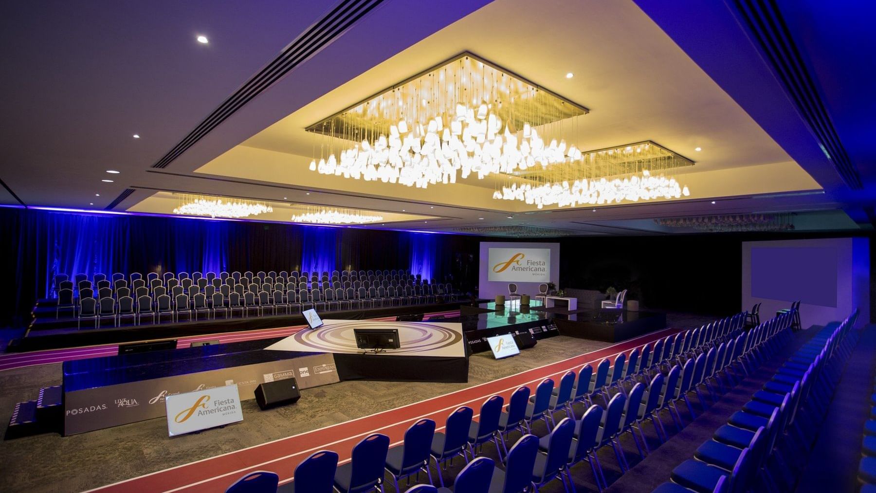 Theater style set-up in Yucatan Grand Room at FA Mérida