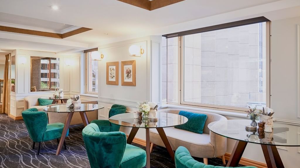 Elegant dining tables at The Sebel Quay West Suites Sydney