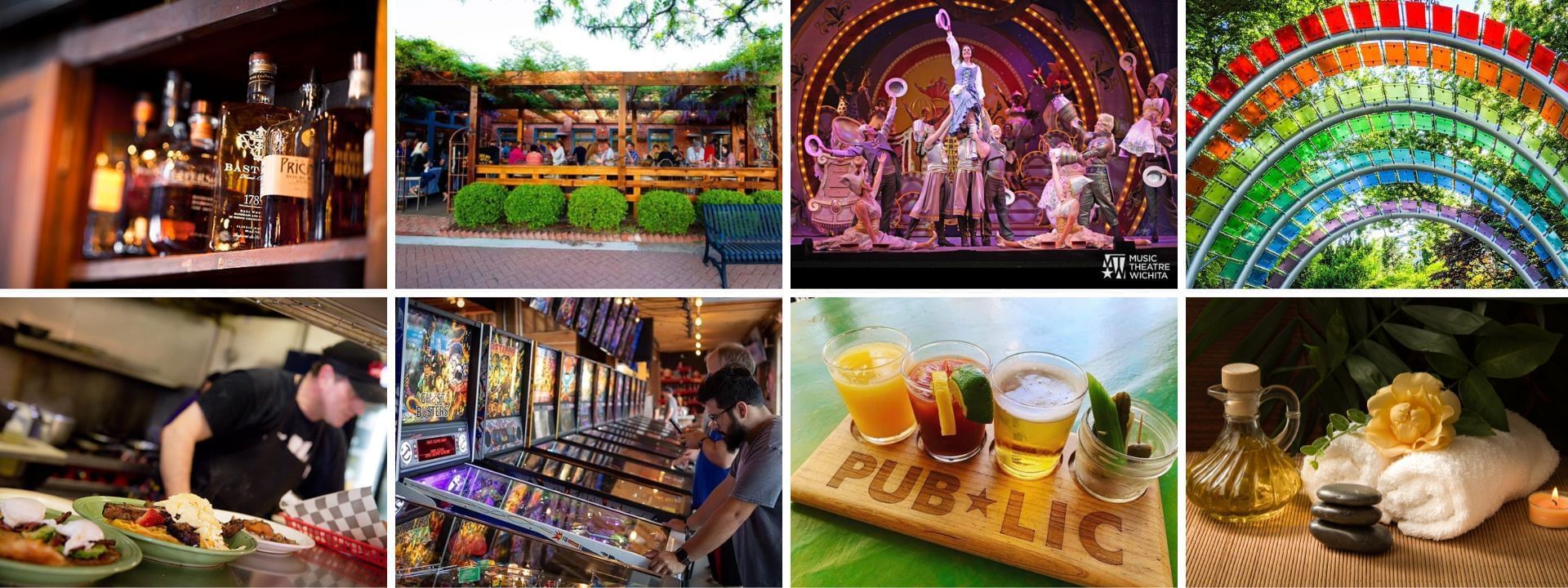 Photo grid of various Gold Cap Experience partners with food, entertainment, local attractions, and more