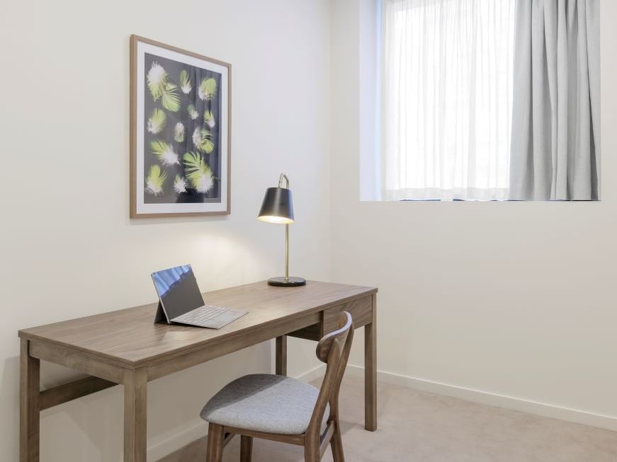 Study table in 1 bedroom apartment at Brady Hardware Lane