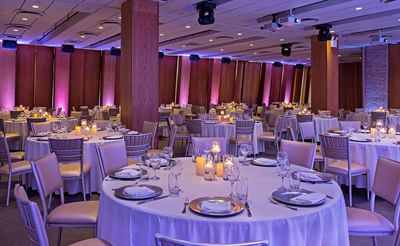 The Gallery ballroom being decorated at Dream Downtown NYC