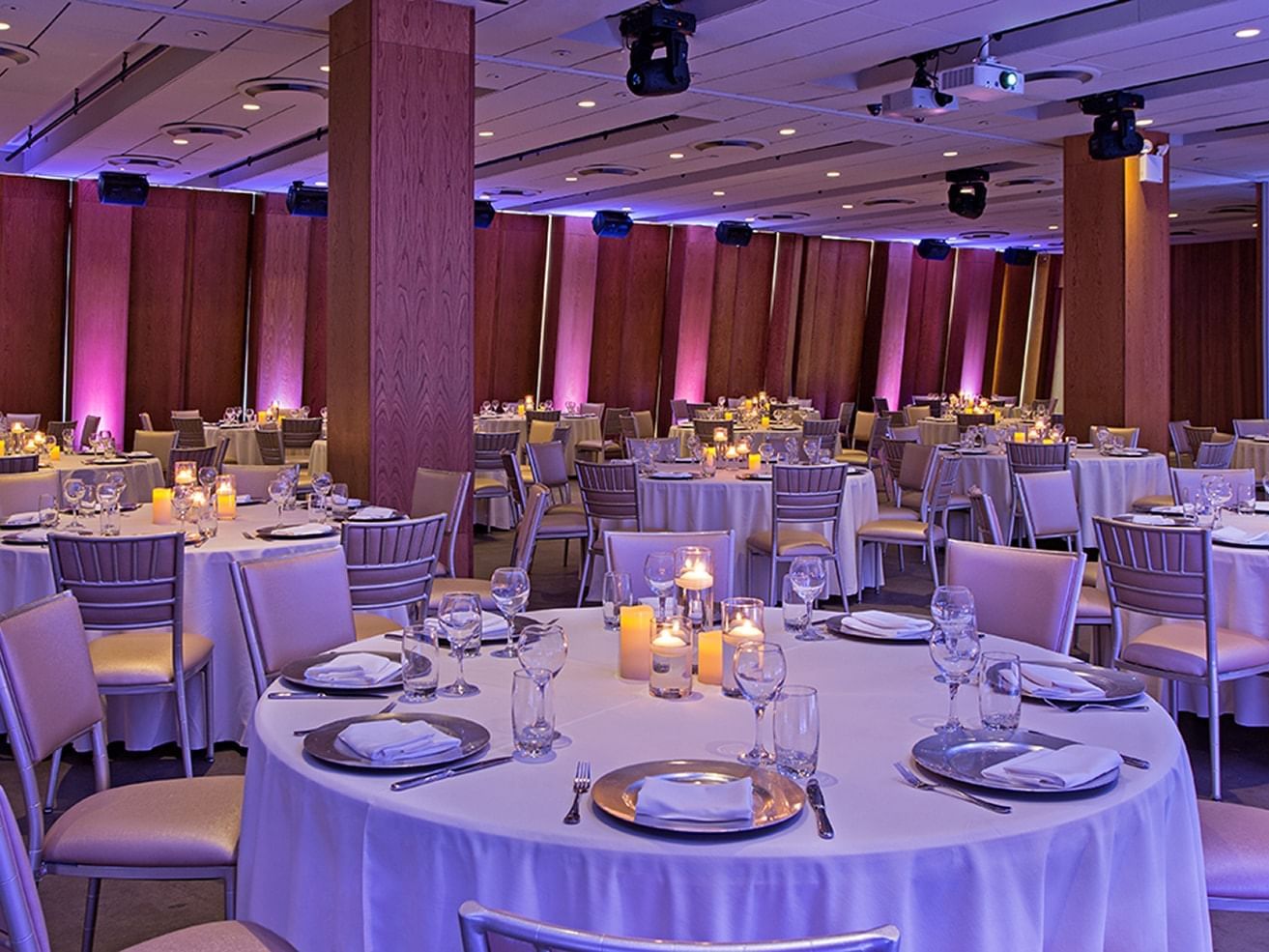 The Gallery ballroom being decorated at Dream Downtown NYC