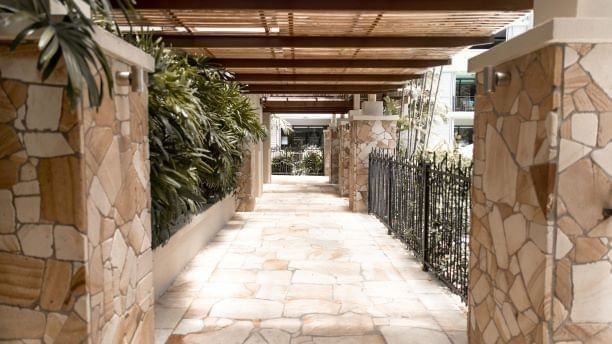 Entrance of the hotel at Pullman Palm Cove Sea Temple Resort & Spa