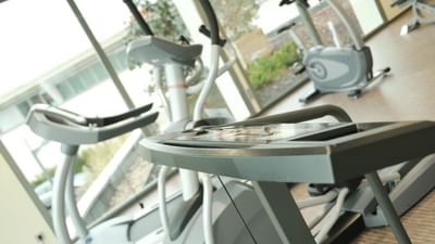 Fitness centre at Hôtel du Pasino in Saint-Amand-Les-Eaux, France