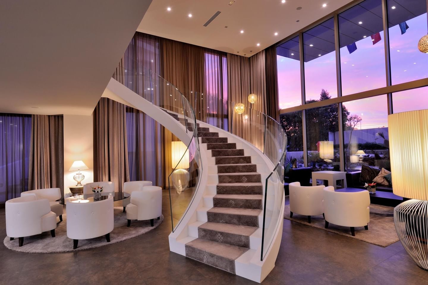 Lobby Bar at Kenzi Sidi Maarouf Hotel in Casablanca, Morocco