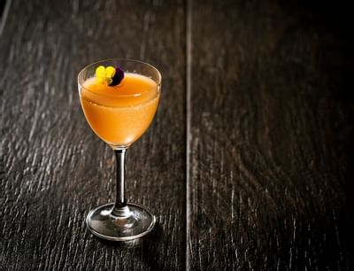 Sake Bellini Cocktail At Peter Street Kitchen