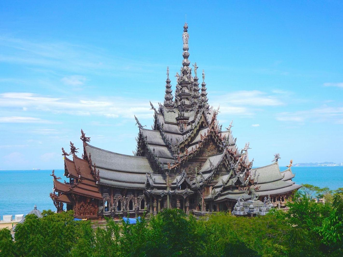 Distant exterior view of The Sanctuary of Truth near U Hotels