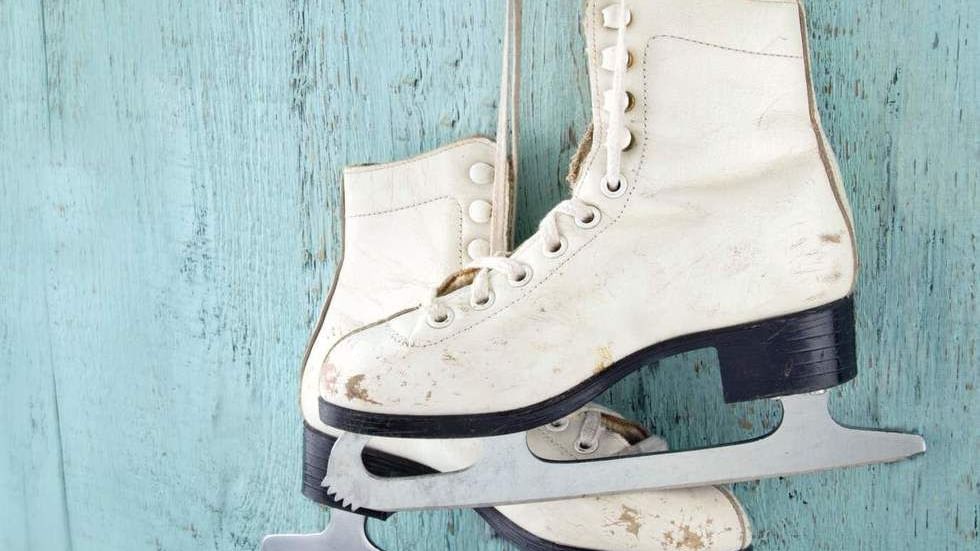 Close-up of a pair of ice skates near Falkensteiner Hotels