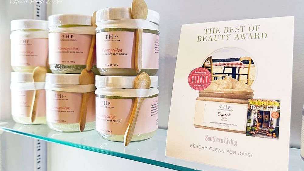 Farmhouse fresh products in Reflections Spa & Salon at Lake Buena Vista Resort Village & Spa