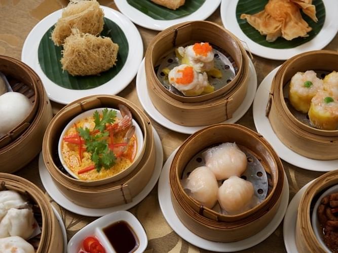 Buffet menu at Chatrium Hotel & Riverside