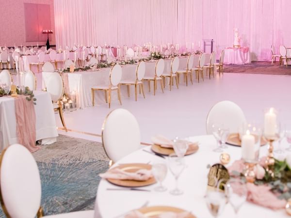 Venue with chairs and tables