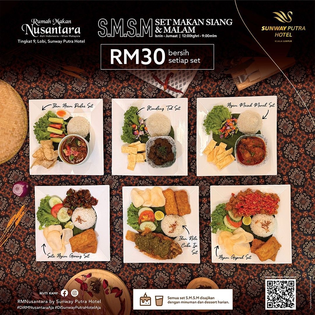 Set Makan Siang & Malam poster used at Hotel des Innovations