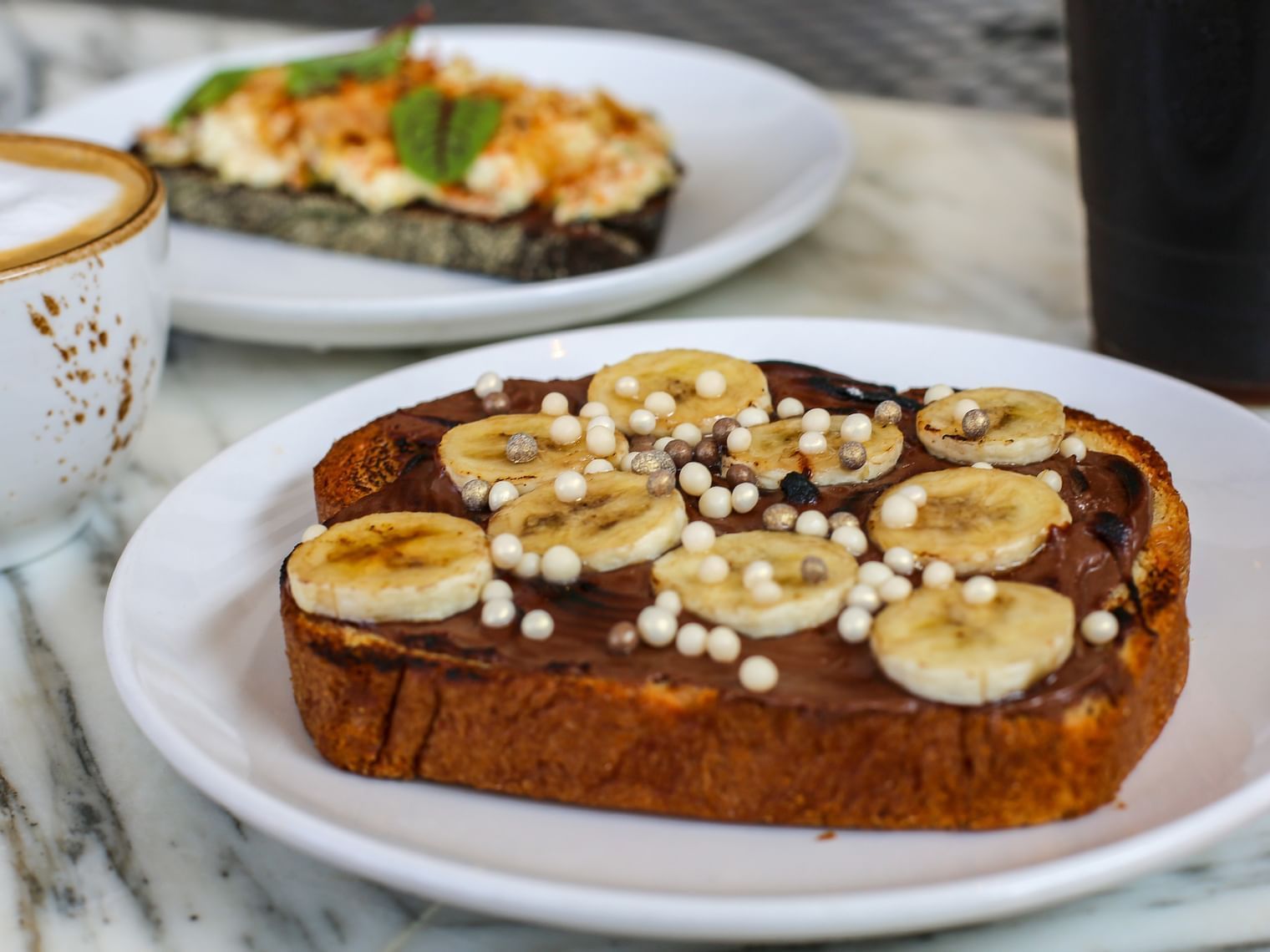 Breakfast plate and coffee at Sunrise Cafe, Dream Hollywood