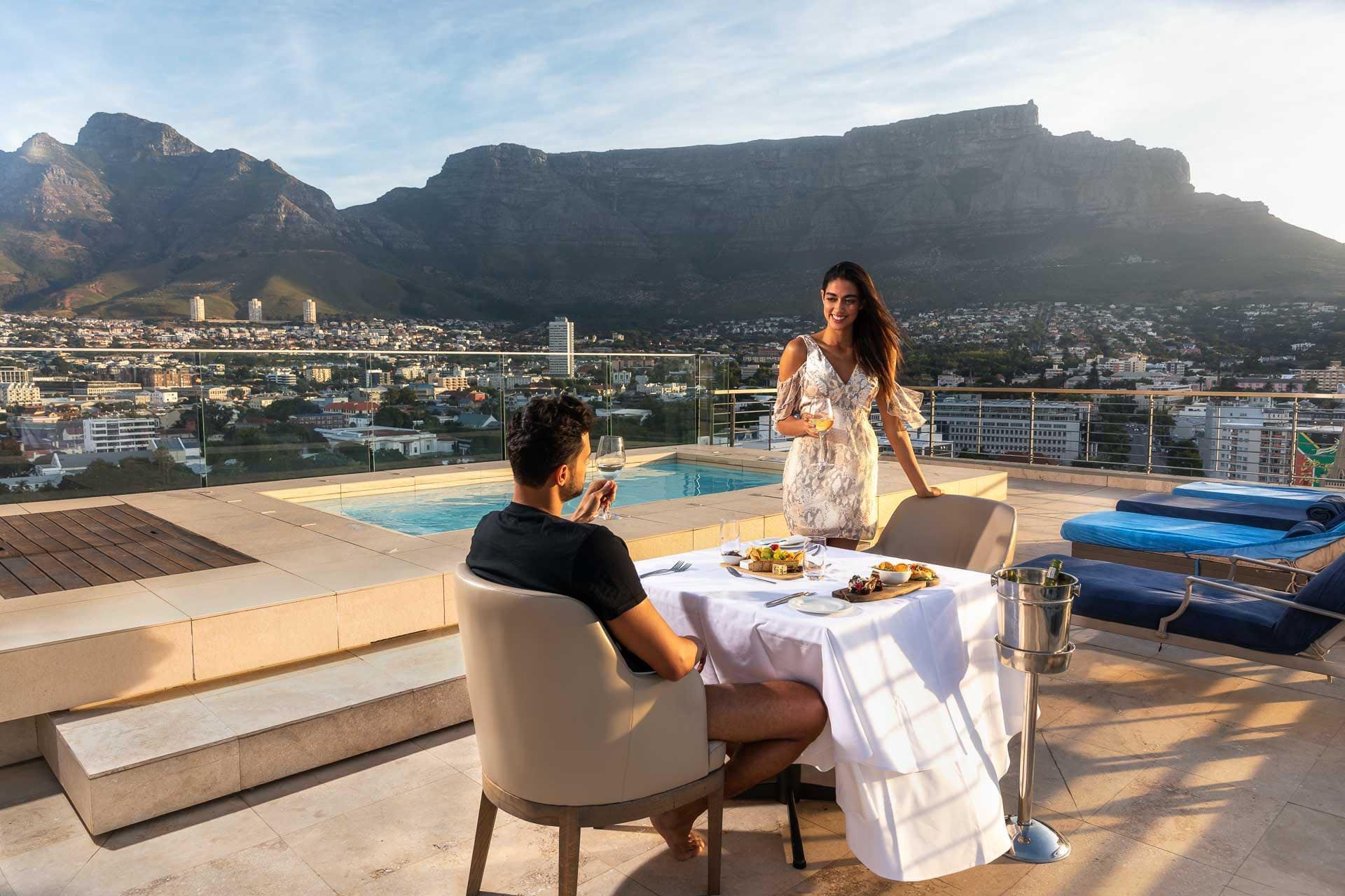 dining by Presidential Suite private pool