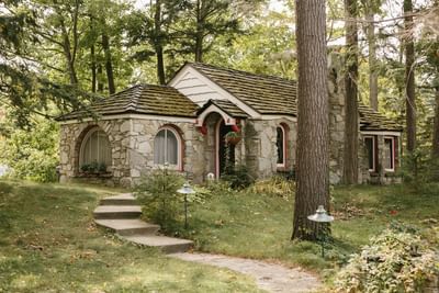 Mushroom house in Charlevoix Michigan