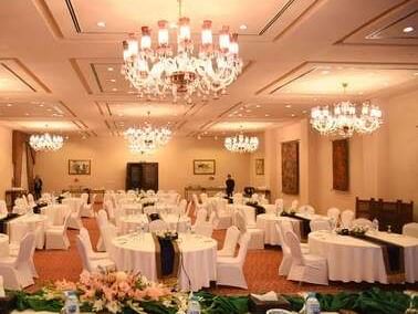 Interior of Kehkashan 1 hall at the Islamabad Serena Hotel