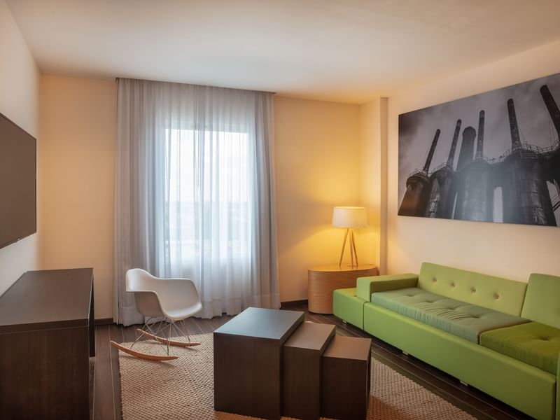 Living space of Master Suite with loungers at Fiesta Inn