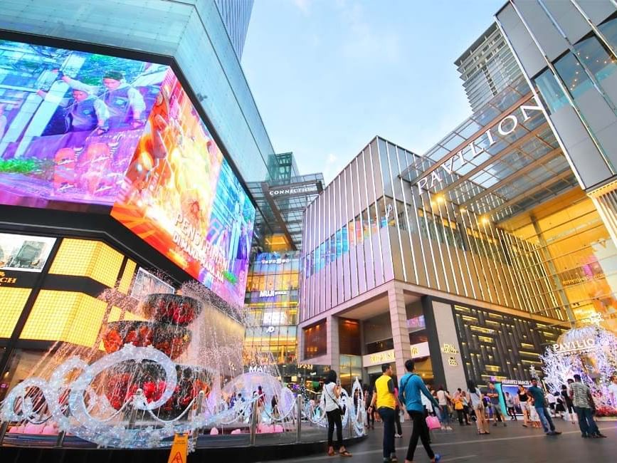 City view in Pavilion KL, a place to do shopping in Kuala Lumpur near Imperial Lexis