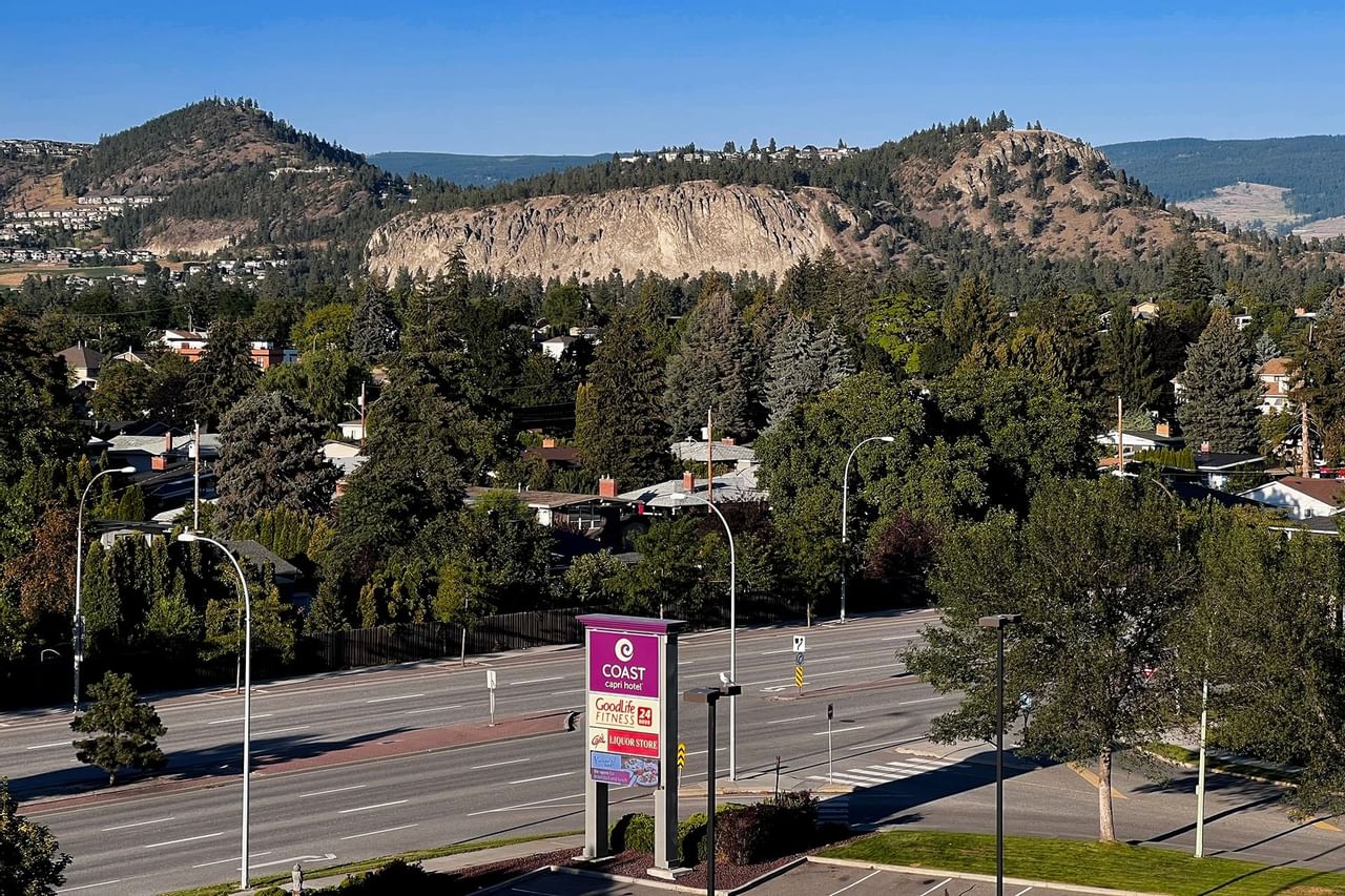 View of Kelowna from hotel