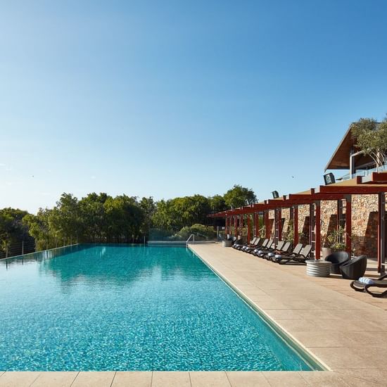 Sitting Poolside at Pullman Bunker Bay Resort