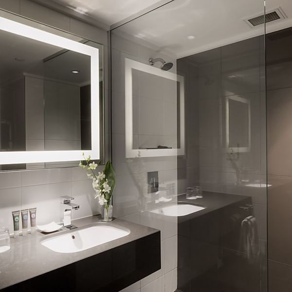 Interior of a Bathroom at Novotel Melbourne on Collins
