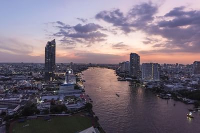 Cityscape from Club Suite 1-Bedroom River View at Chatrium