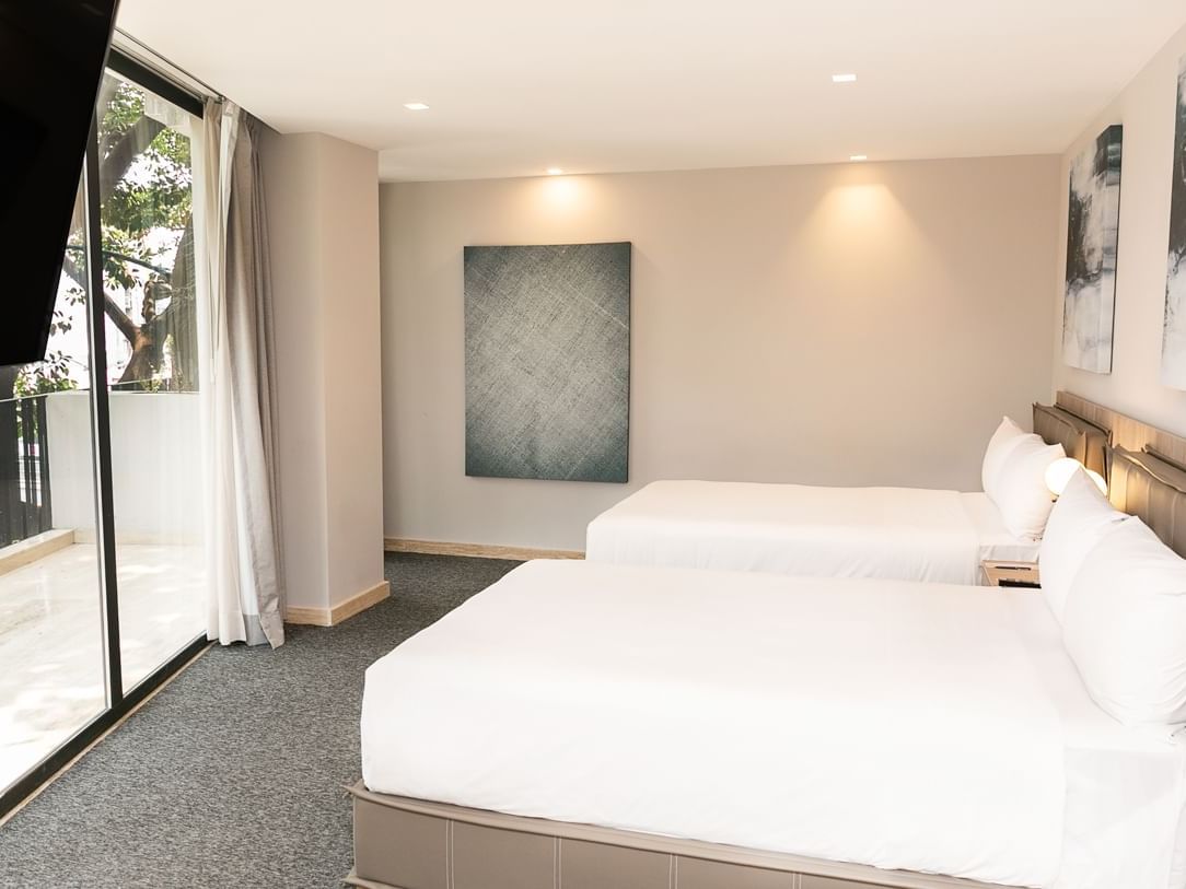 Habitación Deluxe Double con Terraza en el Elements by Marquis en Ciudad de México.