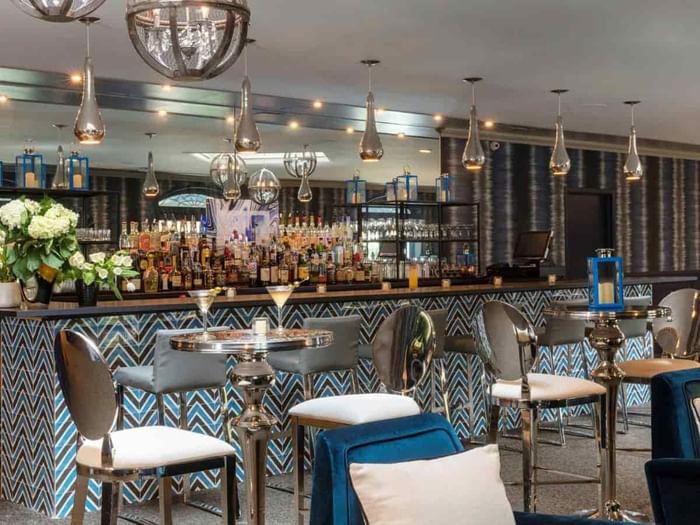 interior of berkeley hotel's lobby bar