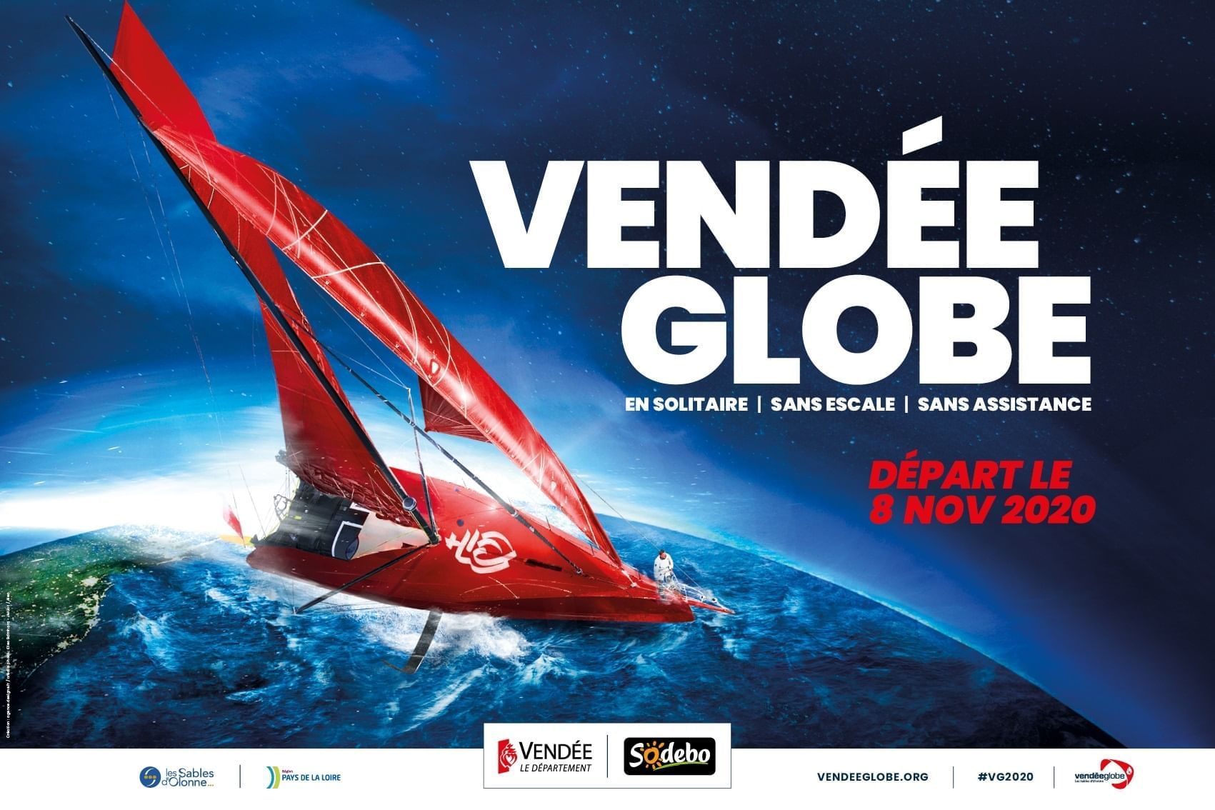 Le grand départ du Vendée Globe le 8 novembre 2020