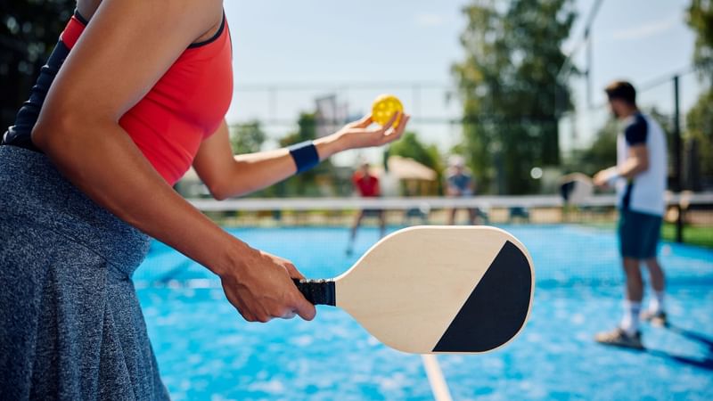 Pickleball court at One Fullerton