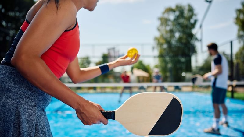 Pickleball court at One Fullerton