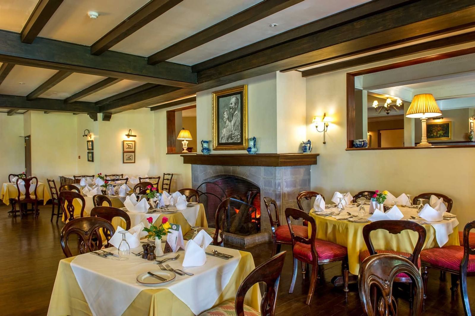 Interior of the Restaurant at Arusha Serena Hotels