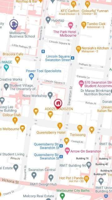 UniLodge Carlton Map