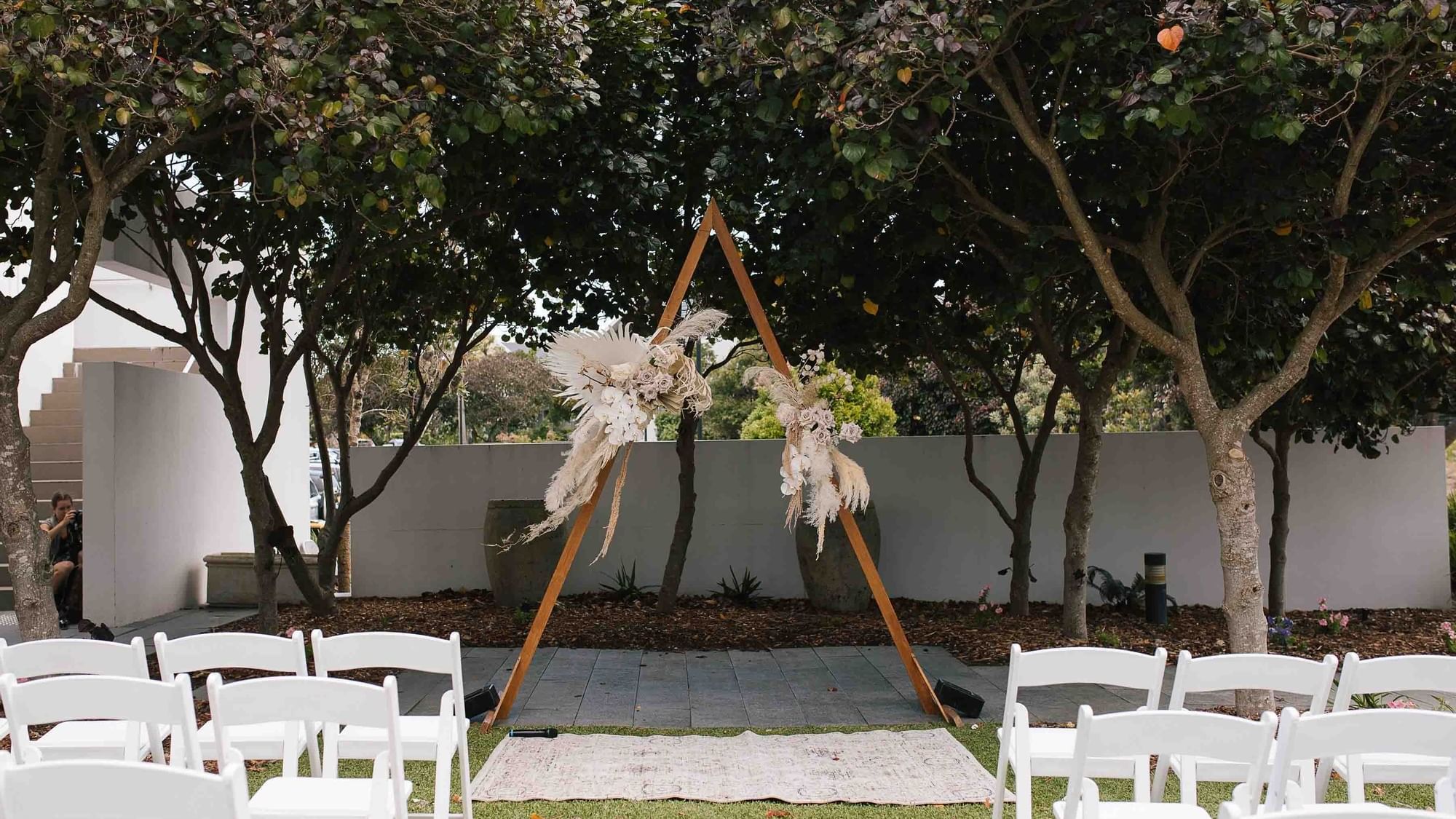 Lakeside Ceremony Central Coast beachside wedding at Pullman Magenta Shores