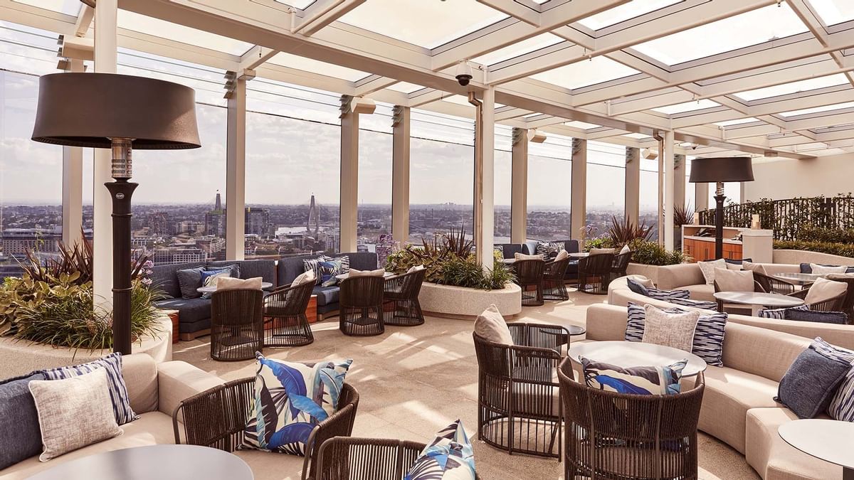 Interior of a lounge in CIRQ restaurant at Crown Towers Sydney