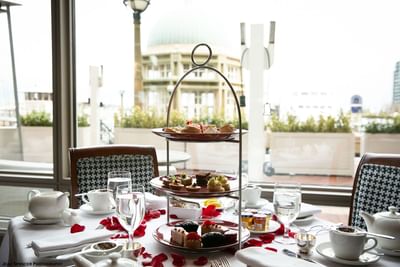 afternoon tea on rowes wharf