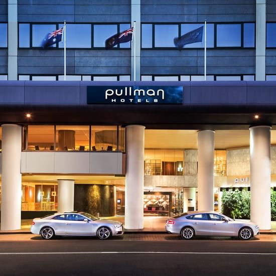 Exterior view of Pullman Sydney Hyde Park with motor lobby