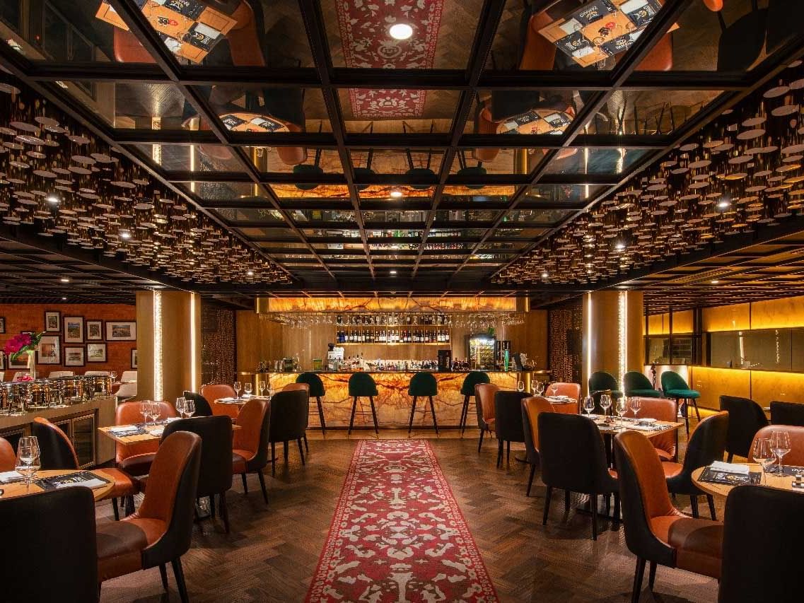 Interior view of Chamas Restaurant & Bar in Vasa Hotel Surabaya