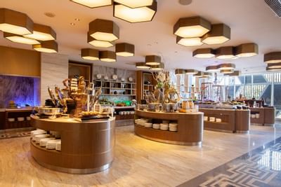 Three Buffet Stations in 209 dining at Vasa Hotel Surabaya