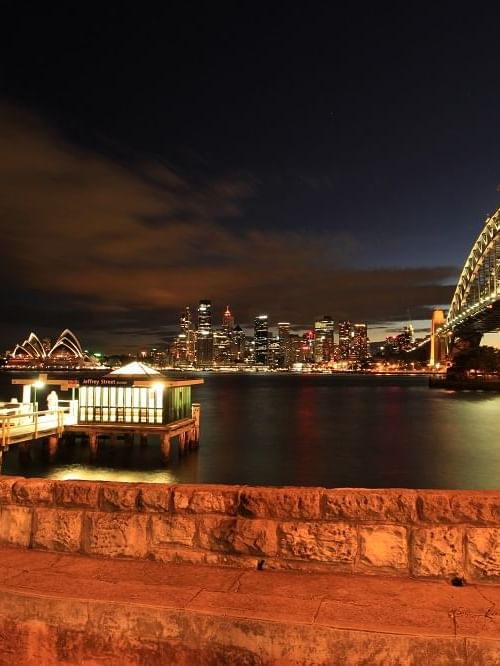 Night City view near The Sebel Quay West Suites Sydney