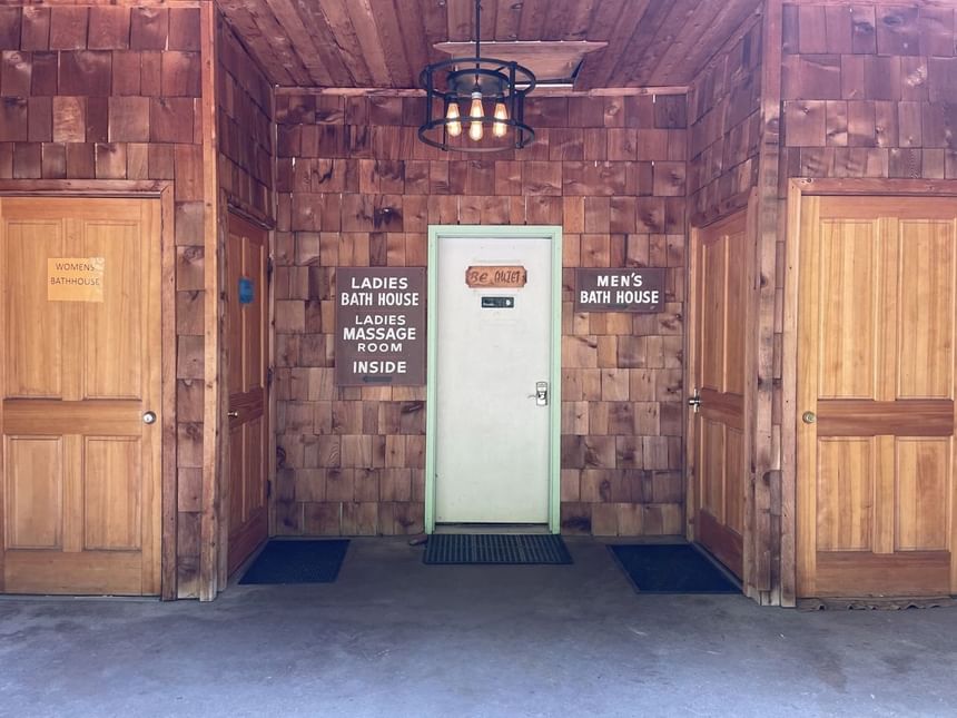 Entrance to Hot Springs/Bathhouse at Carson Hot Springs Resort
