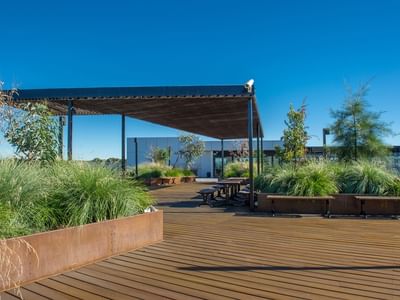 UniLodge @ ANU – Lena Karmel Lodge_Rooftop Courtyard