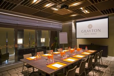 Meeting room at Grayton Hotel Dubai
