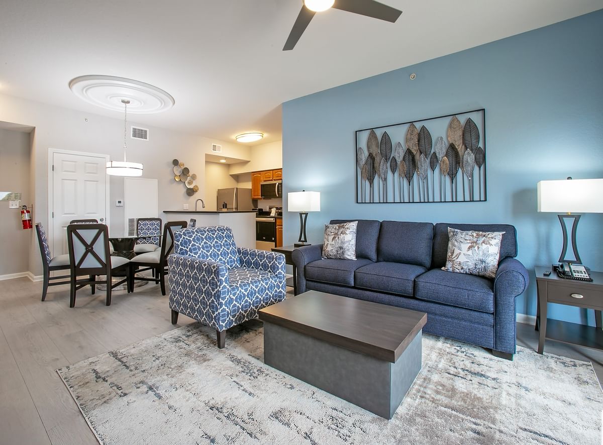 Signature Suite Living Room and Dining Room