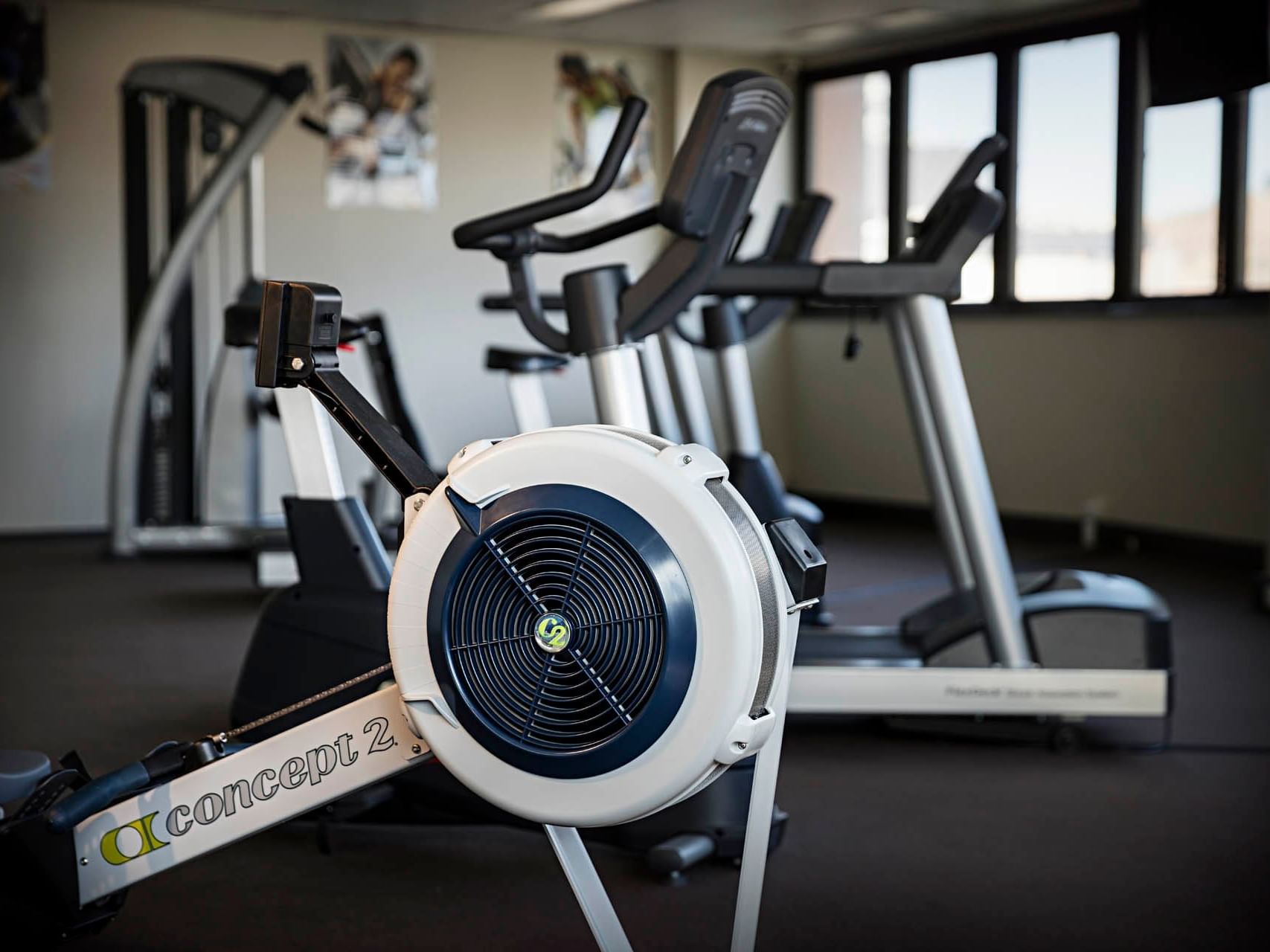 Exercise machines in the Gym at Hotel Grand Chancellor Townsville