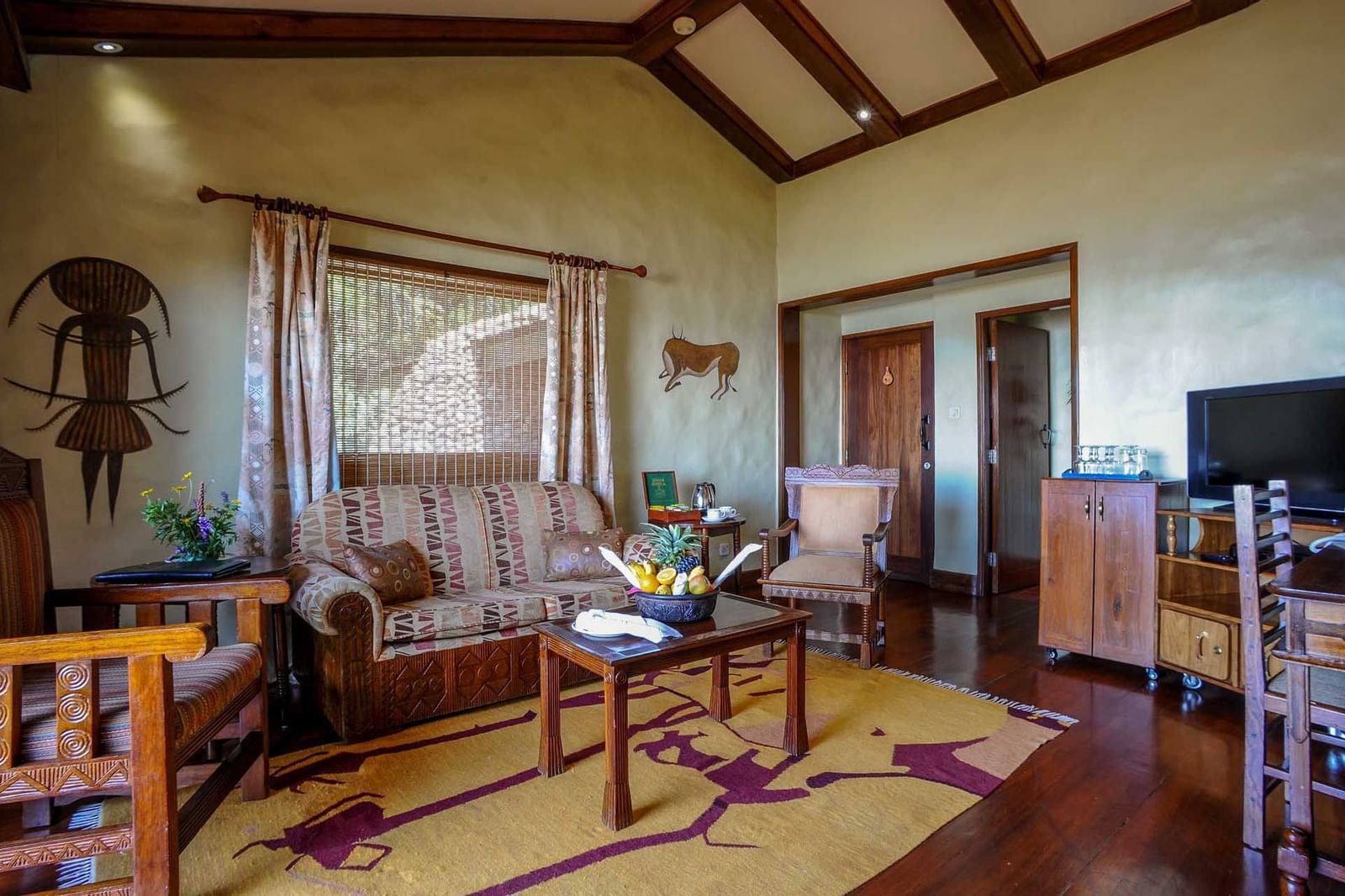 Livingroom area in the Kimba Suite at Ngorongoro Serena