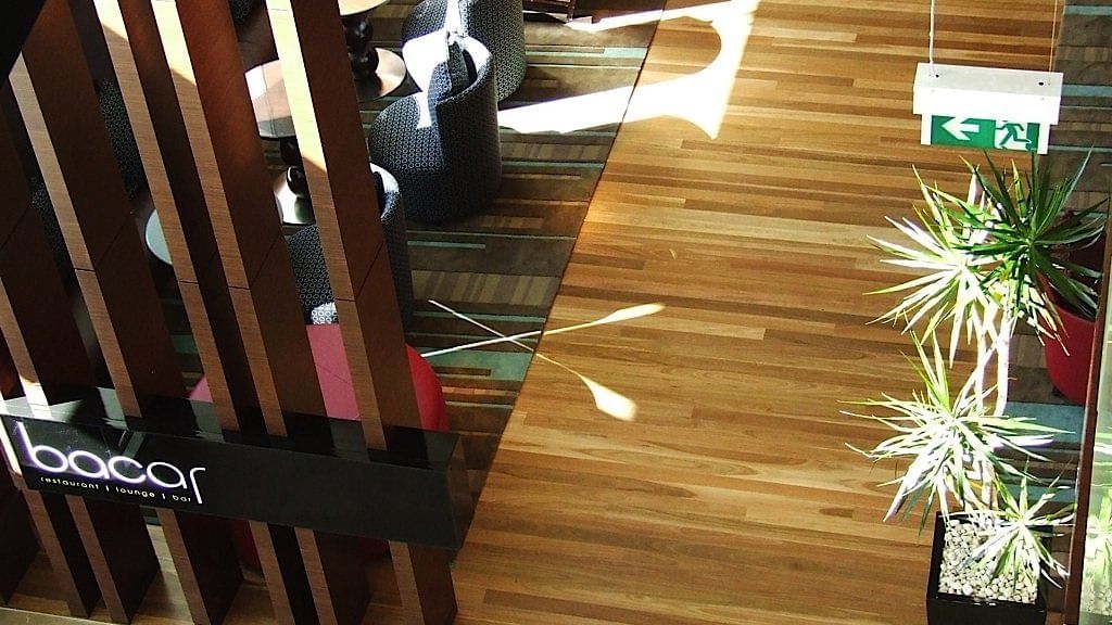 Interior space of the hotel at Pullman Sydney Olympic park