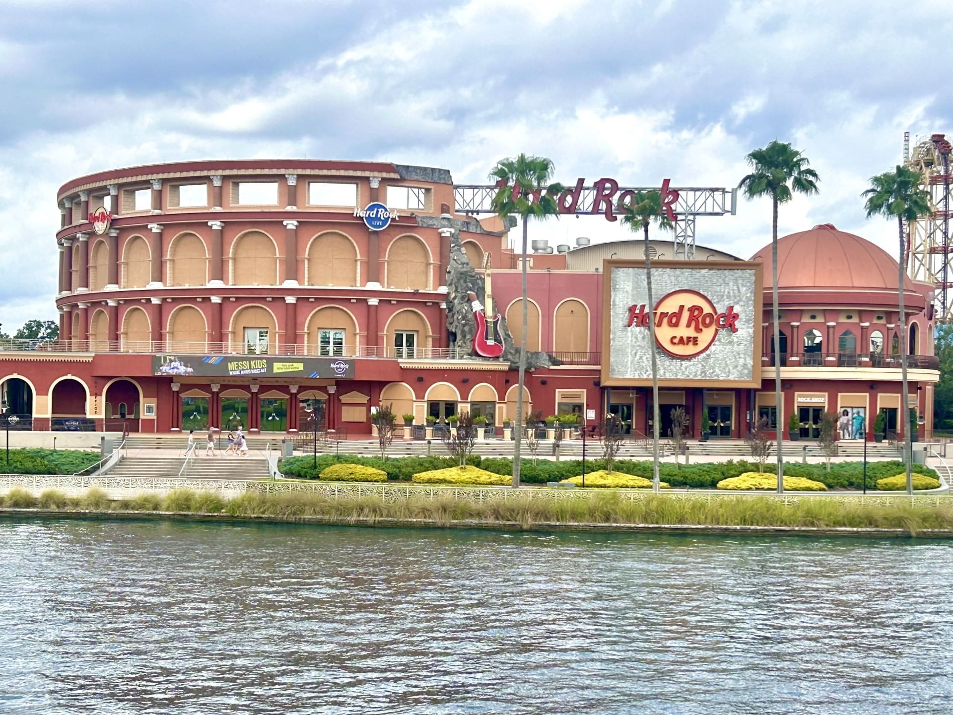 Exterior of Hard Rock Live Cafe at Universal Orlando CityWalk.